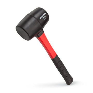 TEKTON 16 oz Rubber Mallet with Fiberglass Handle