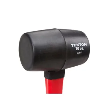 TEKTON 16 oz Rubber Mallet with Fiberglass Handle