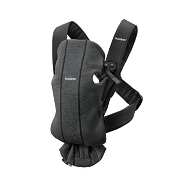 BabyBjörn Baby Carrier Mini, 3D Jersey, Charcoal Gray