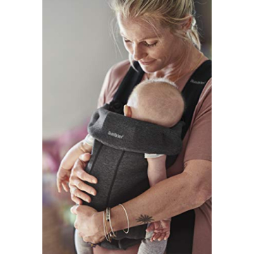 BabyBjörn Baby Carrier Mini, 3D Jersey, Charcoal Gray