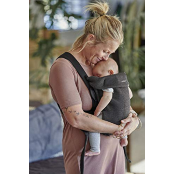 BabyBjörn Baby Carrier Mini, 3D Jersey, Charcoal Gray