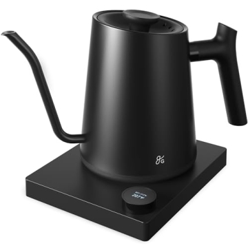 Greater Goods Gooseneck Kettle, 1200W Precision Control