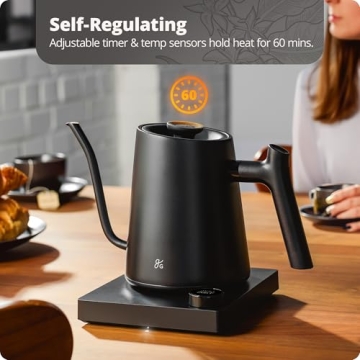 Greater Goods Gooseneck Kettle, 1200W Precision Control