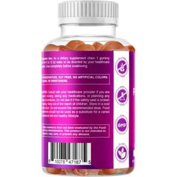Vitamatic Folic Acid Gummies 1000 mcg (1 mg) - an Essential Prenatal Vitamins for Mom & Baby - Vitamin B9-120 Vegan Gummies (1)