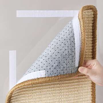 FUKUMARU Cat Scratcher Mat, 19.6 X 11.8 Inch Natural Sisal Cat Scratch Mats, Horizontal Cat Floor Scratching Pad Rug, Protect Carpets and Sofas - Beige