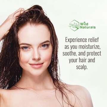 Wild Naturals Eczema Shampoo & Conditioner Set for Men & Women - Anti Dandruff Shampoo for Dry Scalp & Hair - Soothing Relief for Itchy Scalp - Psoriasis Shampoo for Scalp Treatment