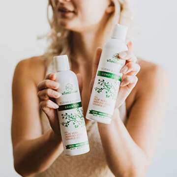 Wild Naturals Eczema Shampoo & Conditioner Set for Men & Women - Anti Dandruff Shampoo for Dry Scalp & Hair - Soothing Relief for Itchy Scalp - Psoriasis Shampoo for Scalp Treatment