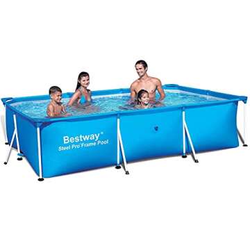 Bestway Deluxe Kids Pool - 10ft x 6.5ft Rectangular Fun