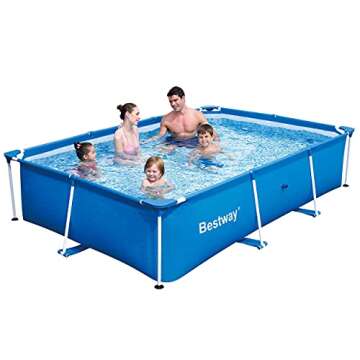 Bestway Deluxe Kids Pool - 10ft x 6.5ft Rectangular Fun