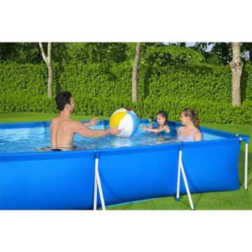 Bestway Deluxe Kids Pool - 10ft x 6.5ft Rectangular Fun