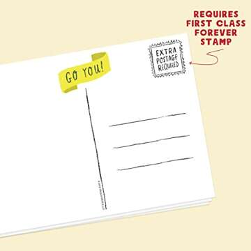 Em & Friends Pep Talk Postcard Book, 20 Postcards (2 Each 10 Styles)