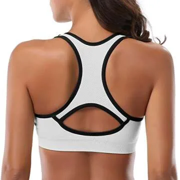 MIRITY Women's High Support Racerback Sports Bras Pack of 3