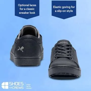 MOZO Women's Maven Food Service Shoe, Black, 9 B US