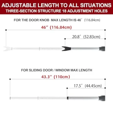 Heavy Duty Door Security Bar for Home & Travel