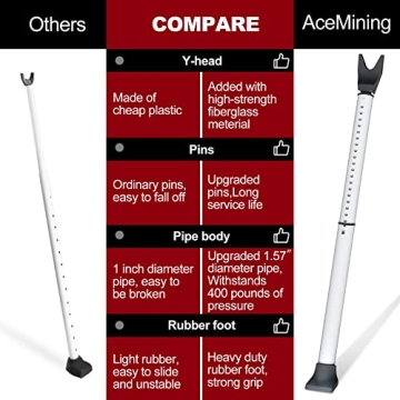 Heavy Duty Door Security Bar for Home & Travel