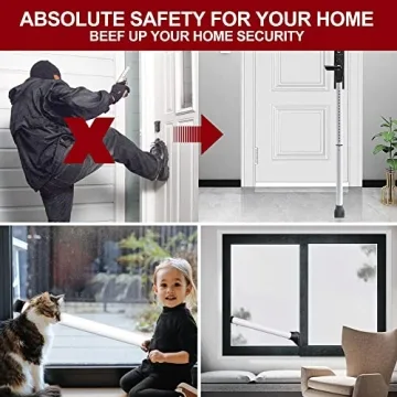 Heavy Duty Door Security Bar for Home & Travel