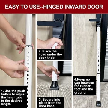 Heavy Duty Door Security Bar for Home & Travel
