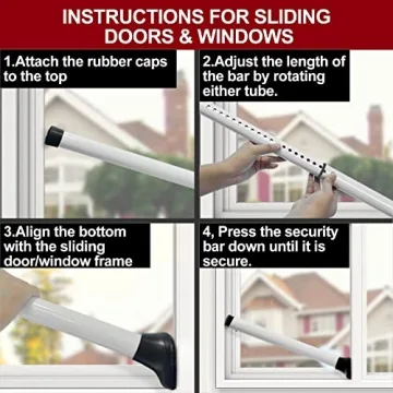 Heavy Duty Door Security Bar for Home & Travel