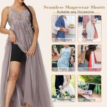 Lelinta High Waist Tummy Control Shapewear Shorts For Women