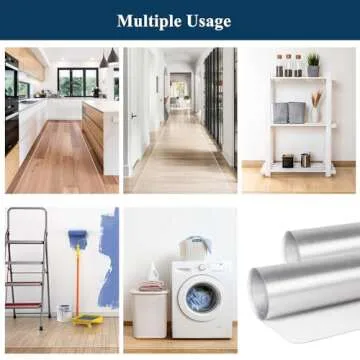 FURKIT Runner Rug for Hallway, 2'x8' No Slip Waterproof Kitchen Standing Floor Mat for High Traffic, Clear Vinyl Indoor Outdoor Entryway Area Rug for Laundry, Bedroom, Living Room