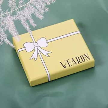 Elegant WEARON 14K Gold Plated Huggie Earrings for Women