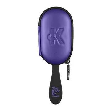 The Knot Doctor for Conair Premium Pro Detangling Hair Brush for Wet or Dry Hair with Purple Storage Case, 1 Count