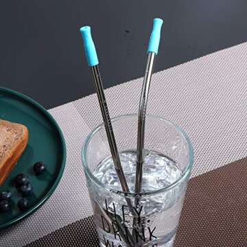 Travel Utensils Set Reusable Portable Cutlery 8pcs