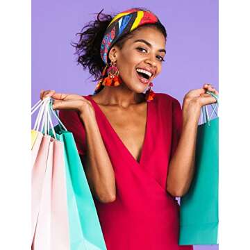 4 Pieces Satin Edge Laying Scarf Hair Laying Down Edges Printed Edge Wrap Non Slip Hair Wrap Hairbands Wig Grip Band for Women Wigs Hair Makeup Facial Yoga Sports