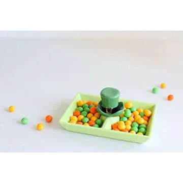 Nora Fleming Spot o' Irish (St. Patty Hat) A87 - Hand-Painted Ceramic Holiday Décor - Spring Minis for The Home and Office Green