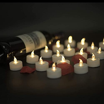 Tappovaly LED Tea Lights 24 Pack Flameless Candles
