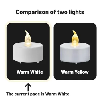 Tappovaly LED Tea Lights 24 Pack Flameless Candles