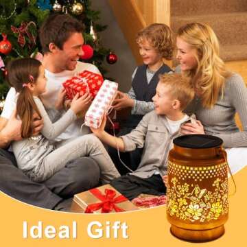 Charming Solar Lanterns with Hummingbird Design for Gardens