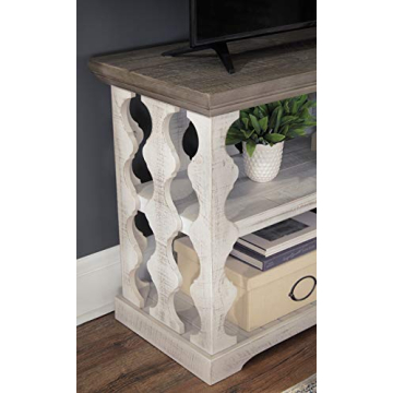 Elegant Havalance Farmhouse Sofa Table with Storage Shelves