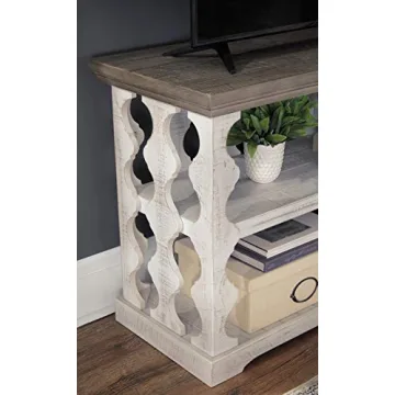 Elegant Havalance Farmhouse Sofa Table with Storage Shelves