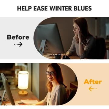 Caromolly Light Therapy Lamp with Remote Control and Timer