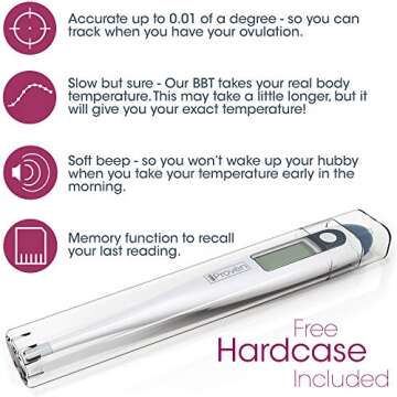 BBT-113Ai Accurate Basal Body Thermometer for Ovulation