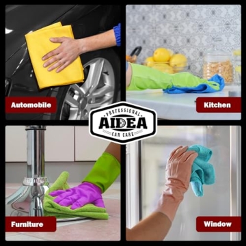 AIDEA Microfiber Cleaning Cloths 50PK for All Cleaning Needs