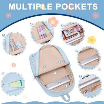 Stylish Bluboon Girls Laptop Backpack for School