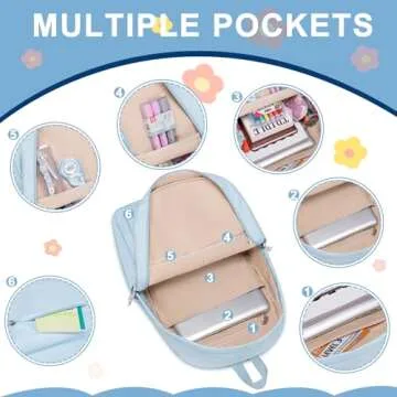 Stylish Bluboon Girls Laptop Backpack for School