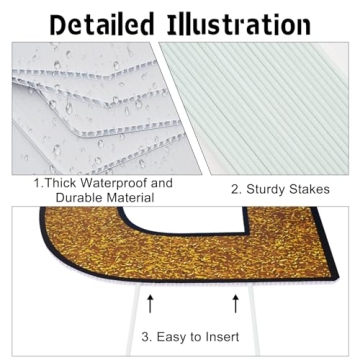 Onory Graduation Yard Signs Decorations for 2024 Ceremonies