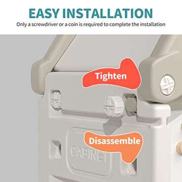 UNICOO Kids Toy Storage Organizer and Children Bookshelf - Toy Organizer with Bookshelf, Toy Shelf Organizer with Bins, Toy Bookshelf Organizer - Ideal for Playroom, Nursery, and Bedroom