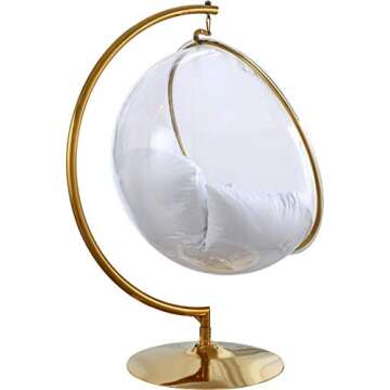 Contemporary Clear Acrylic Accent Swing Chair