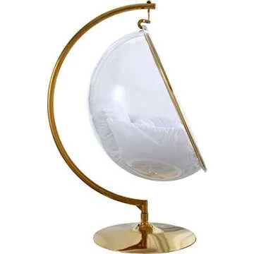 Contemporary Clear Acrylic Accent Swing Chair