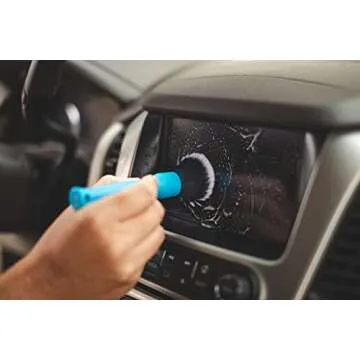 Detail Factory - Synthetic Detailing Brush - Ultra-Soft Bristles, Comfortable Grip and Scratch-Free Cleaning for Exterior, Interior, Emblems, Badges, Instrument/Gauge Panels (Blue, Combo)