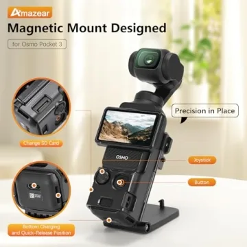 AMAZEAR Magnetic Mount Stand for DJI Osmo Pocket 3