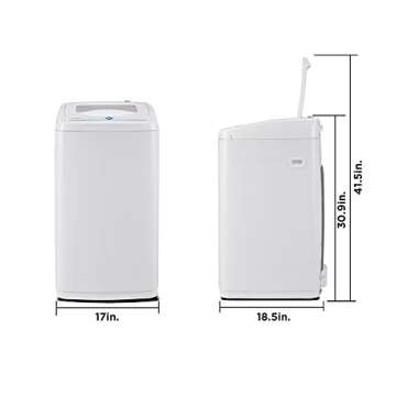 COMFEE’ Portable Washing Machine, 0.9 Cu.ft Compact Washer With LED Display, 5 Wash Cycles, Space ...