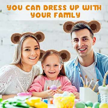 WLLHYF Bear Ears Headband Cute Party Accessory for All Ages