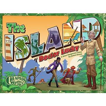 Cheapass Games: The Island of Doctor Lucky, Strategy Board Game, Simple Family Game, 40 Minute Play ...