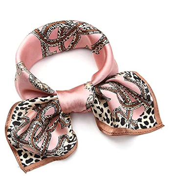 ANDANTINO 100% Pure Mulberry Silk Small Square Scarf -21'' x 21''- Breathable Lightweight Neckerchie...