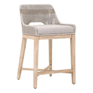 Stylish MAKLAINE Gray Bar Stool Chair | Comfort & Quality